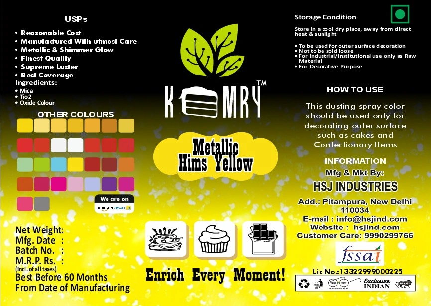 Metallic Spray Luster Dust