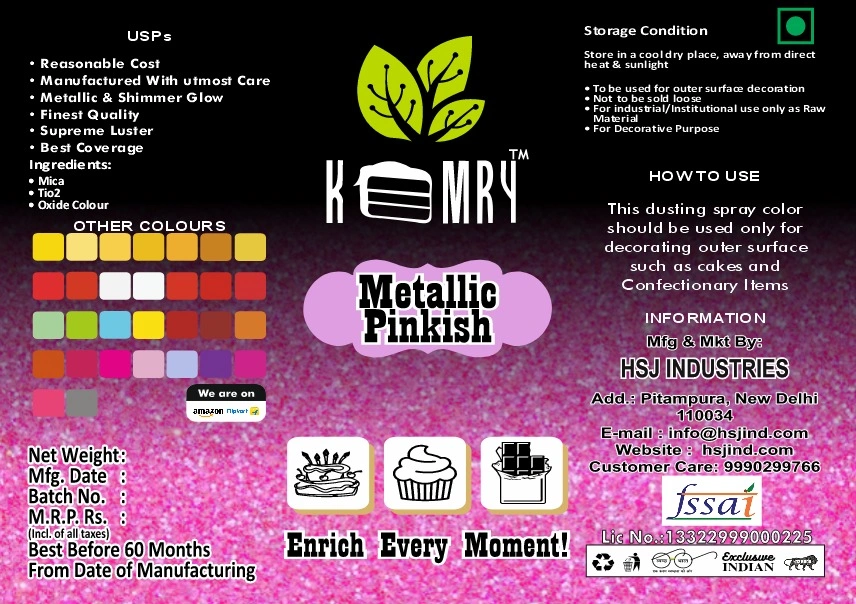 Metallic Spray Luster Dust