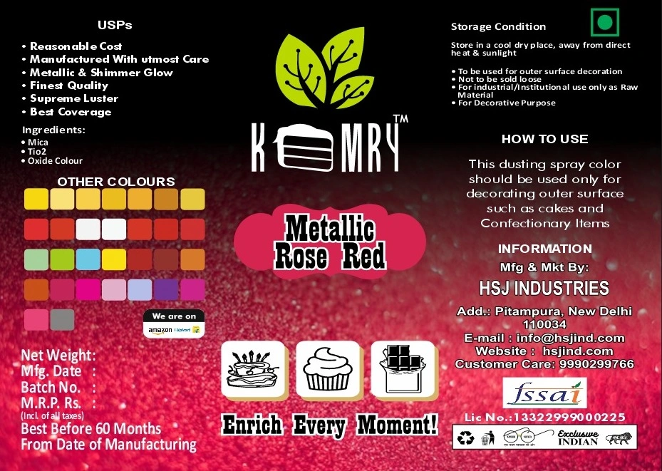 Metallic Spray Luster Dust