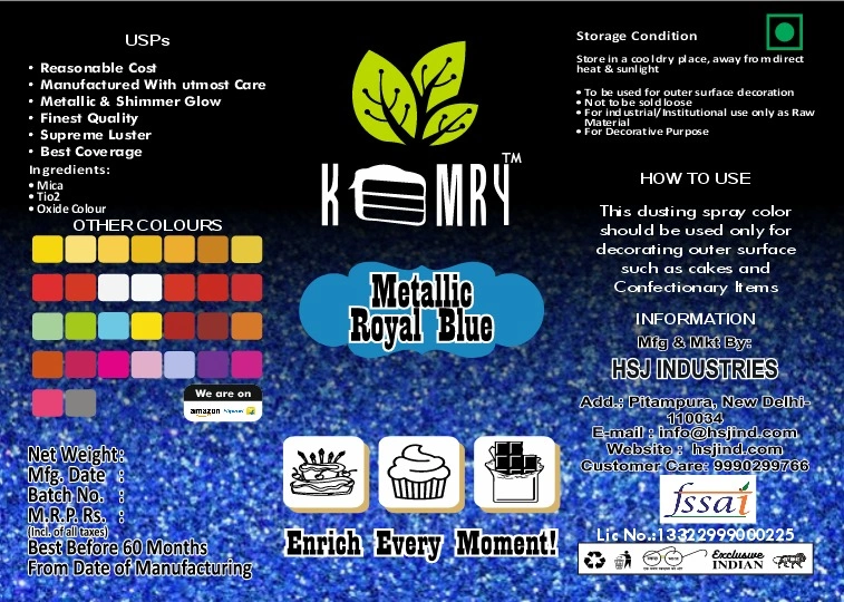 Metallic Spray Luster Dust