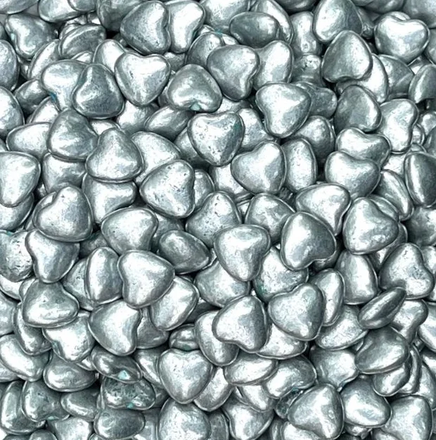 Silver Sugar Hearts