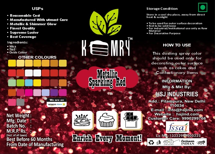 Metallic Spray Luster Dust